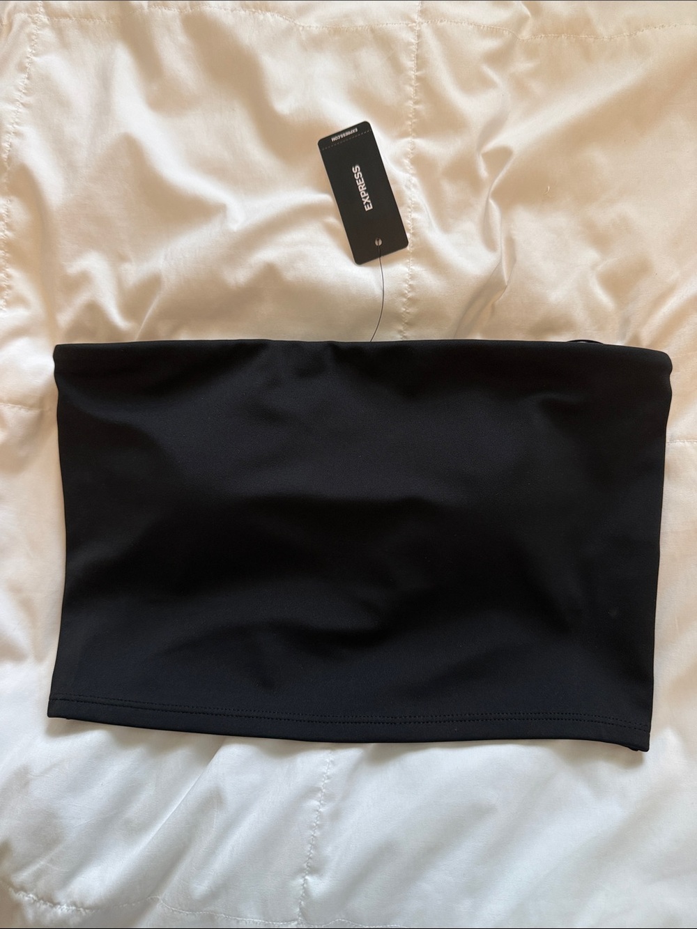 NWT Express Black Strapless Bandeau Tube Top